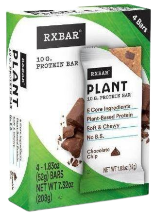 Chocolate Chip Plant Protein Bars 4Ct