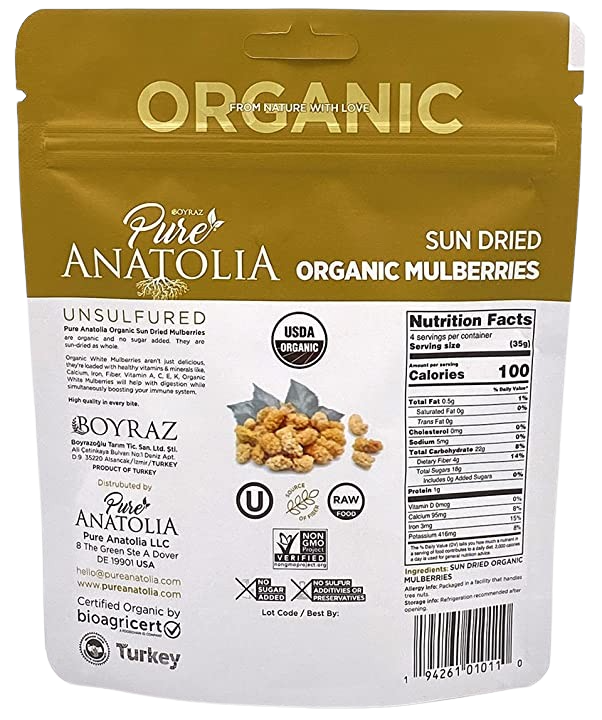 Organic Sun-Dried Mulberry