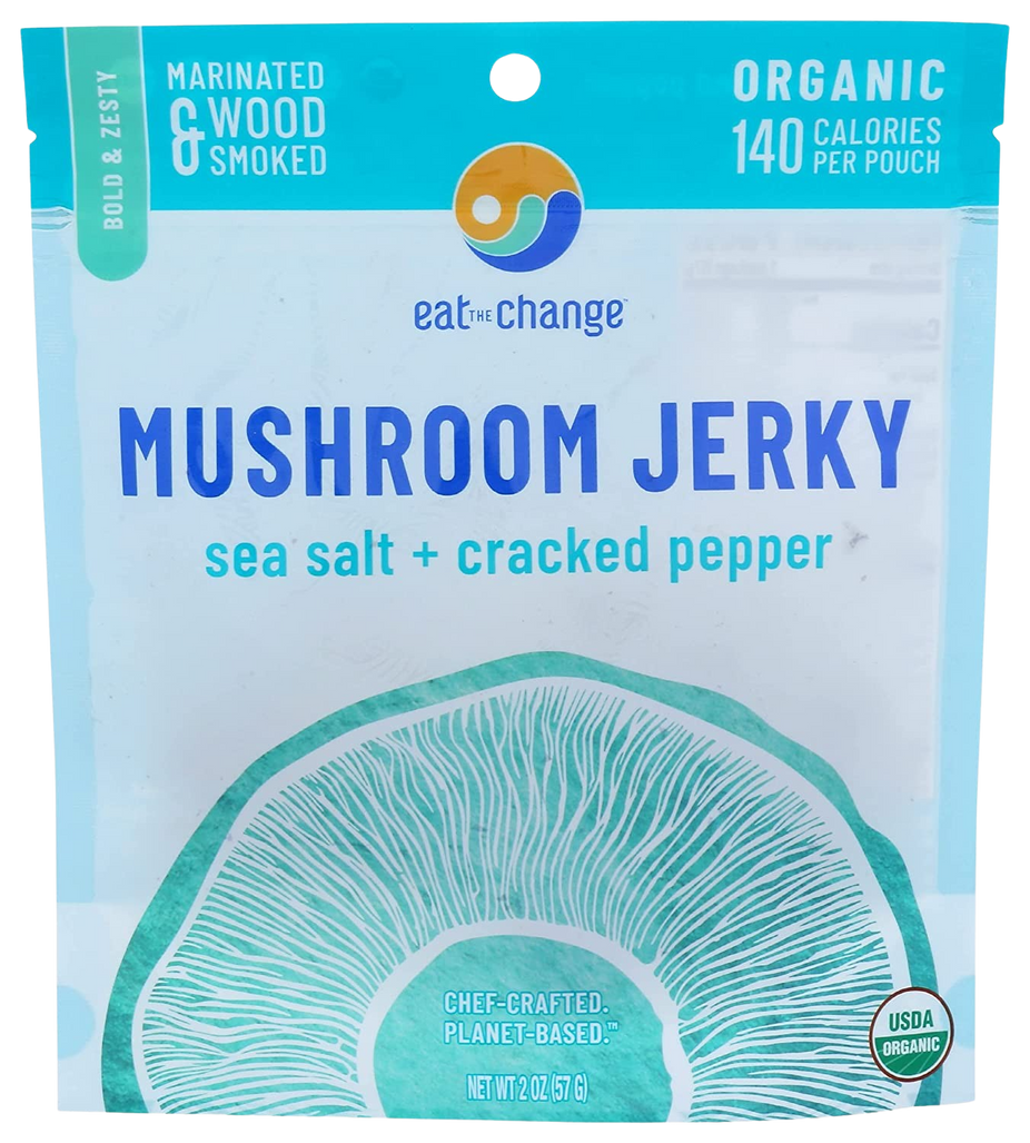Sea Salt & Cracked Pepper Mushroom Jerky