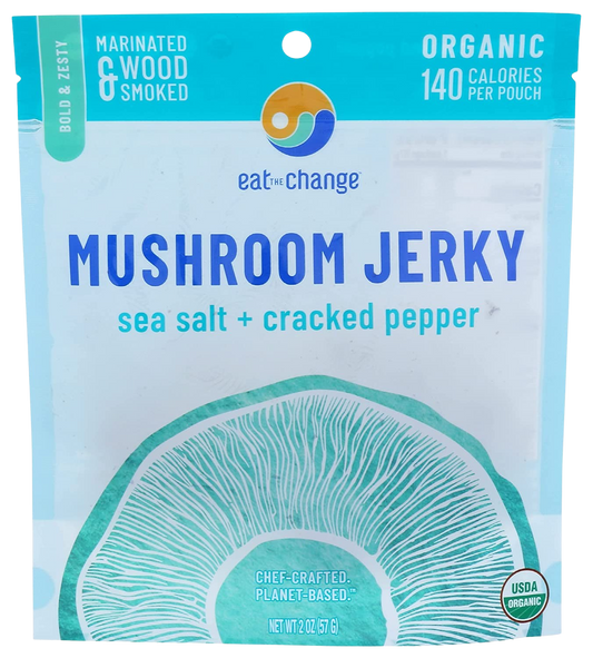 Sea Salt & Cracked Pepper Mushroom Jerky