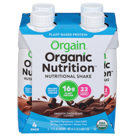 Organic Vegan Chocolate Protein Shake (4 Pack)