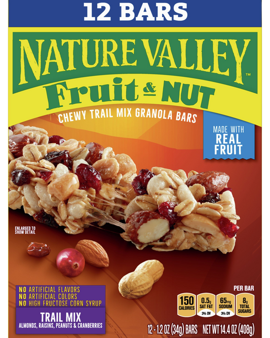 Fruit & Nut Trail Mix Granola Bar (12 CT)
