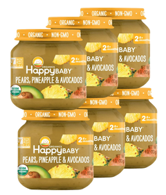 Pears, Pineapple & Avocados Stage 2 Baby Food (6 Pack)