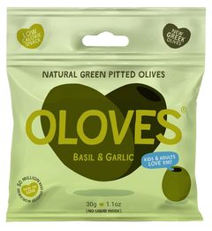 Basil & Garlic Pitted Green Olives (10 Pack)