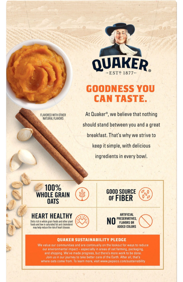 Pumpkin Spice Instant Oatmeal