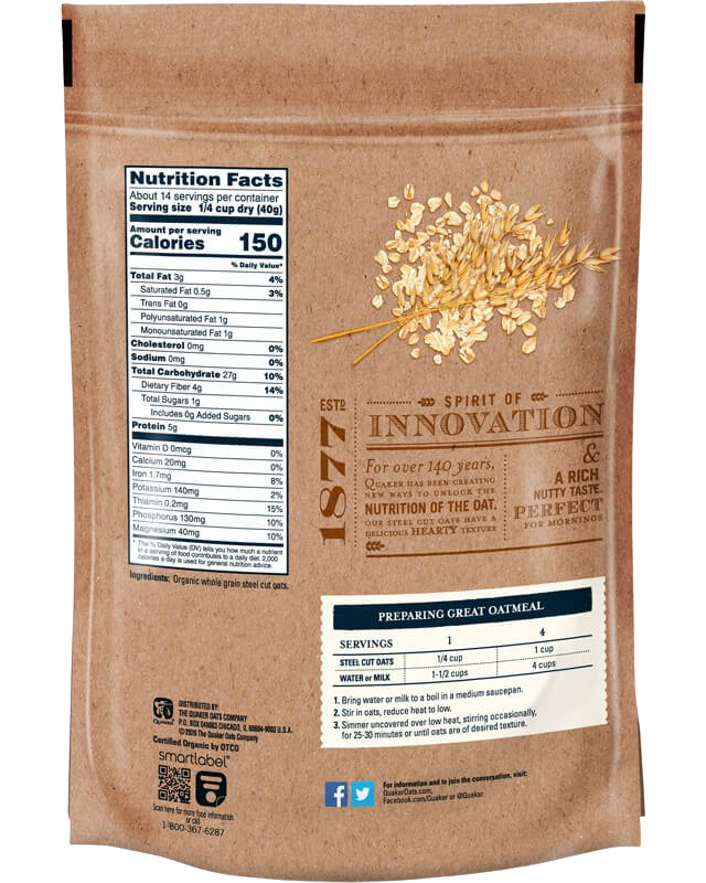 Organic Steel Cut Oats