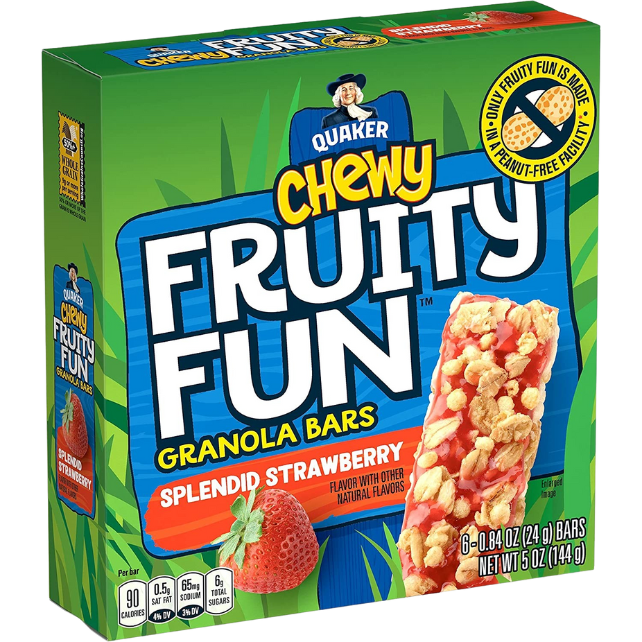 Fruity Fun Strawberry Granola Bars (6 Pack)