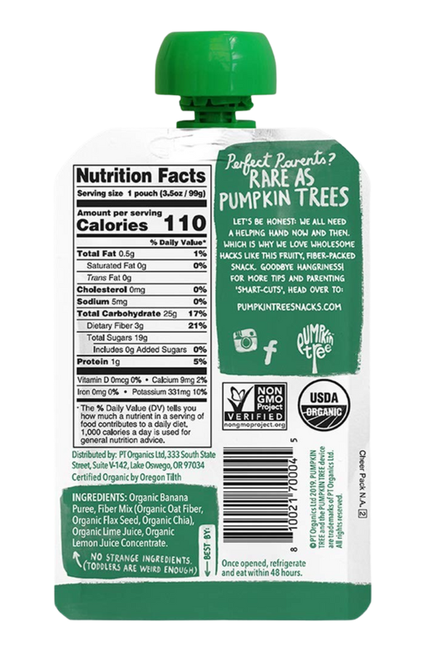 Organic Banana Puree And Squeeze Of Lime (10 Pack)