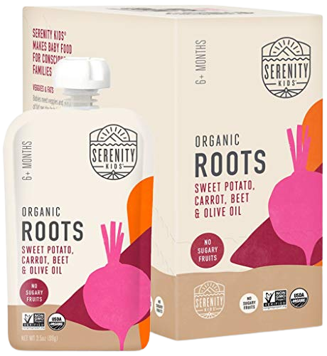 Organic Carrot Veggie Puree Baby Food Pouche (6 Pack)