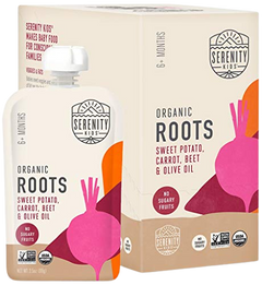 Organic Carrot Veggie Puree Baby Food Pouche (6 Pack)