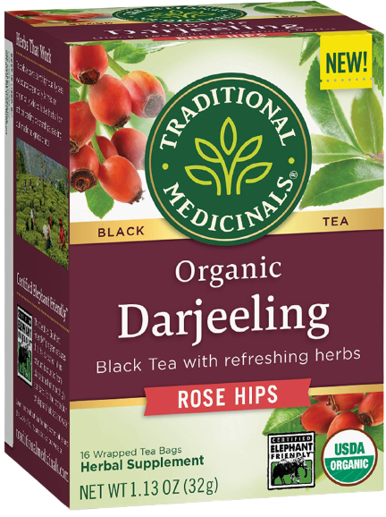 Black Tea Darjeeling Rose Hips 16 Ct