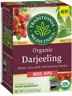 Black Tea Darjeeling Rose Hips 16 Ct