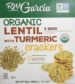 Organic Lentil With Turmeric Crackers