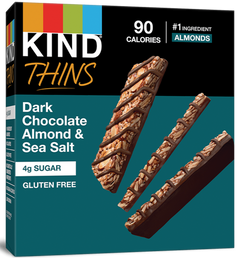 Dark Chocolate Almond & Sea Salt Thins