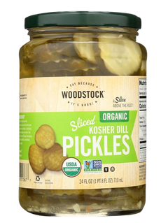 Organic Kosher Sliced Dill Pickles