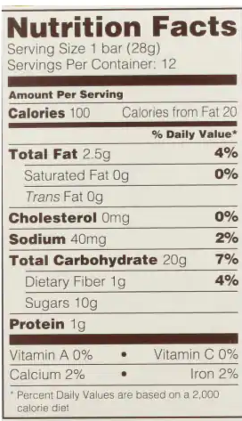 Gluten Free Fig Raspberry Bar (6 Ct)