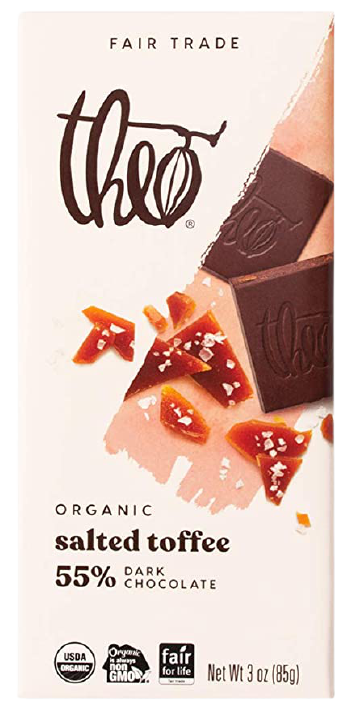 Dark Chocolate Salted Toffee Bar