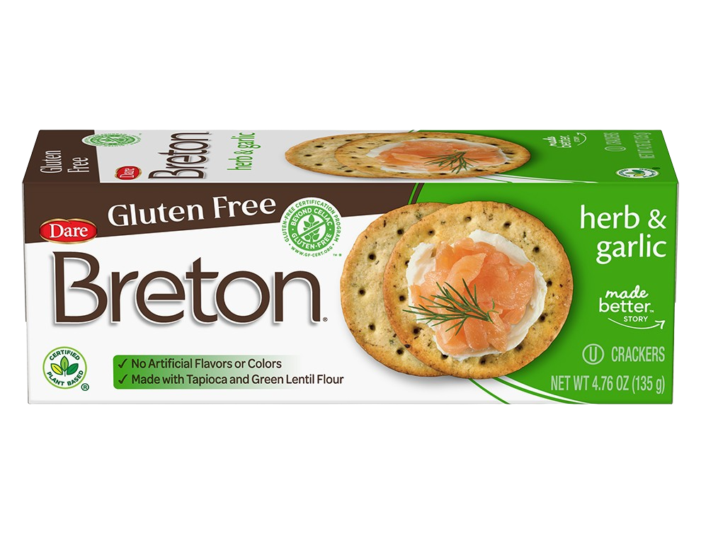 Gluten Free Crackers, Herb & Garlic