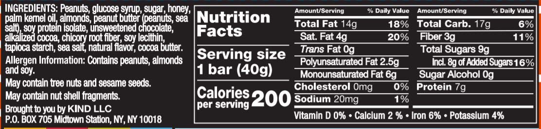 Bar Peanut Butter Dark Chocolate