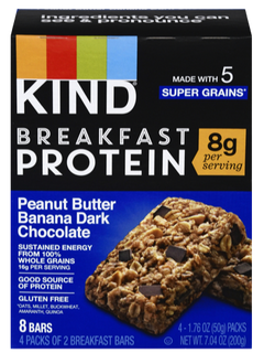 Peanut Butter Banana Dark Chocolate Protein Bars 4CT