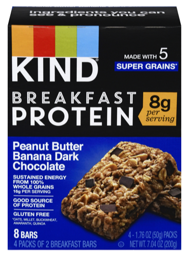 Peanut Butter Banana Dark Chocolate Protein Bars 4CT