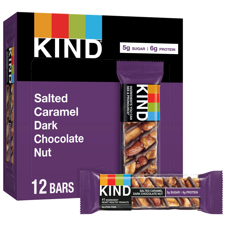 Salted Caramel & Dark Chocolate Nut Protein Bar (12 CT)