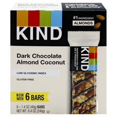 Dark Chocolate Almond & Coconut Bars (6 Pack)
