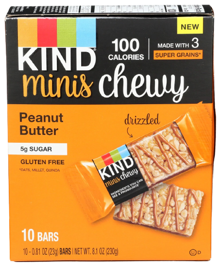 Chewy Peanut Butter Mini Bars 10Ct