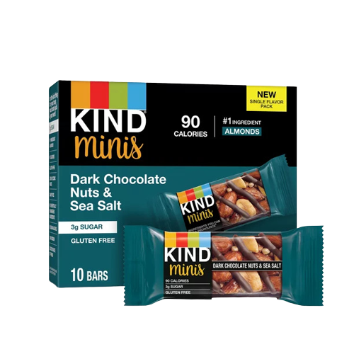 Dark Chocolate Nuts Sea Salt Kind Minis (10 CT)