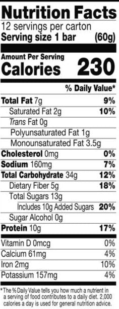 Chocolate Chunk Energy Bars (12 CT)