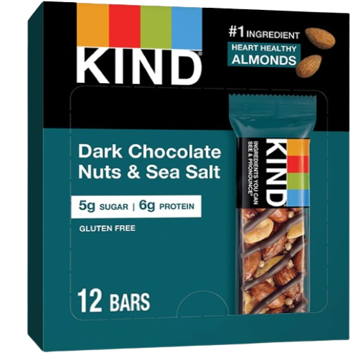 Dark Chocolate Nuts And Sea Salt Kind Bar (12 Pack Case)