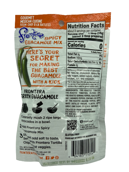 Seasoning Pouch Guacamole Spice