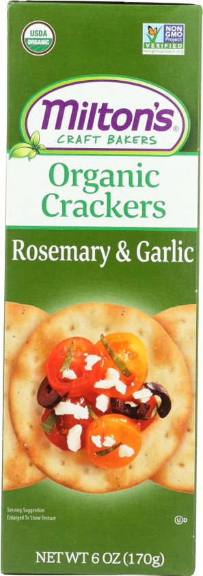 Rosemary & Garlic Organic Crackers