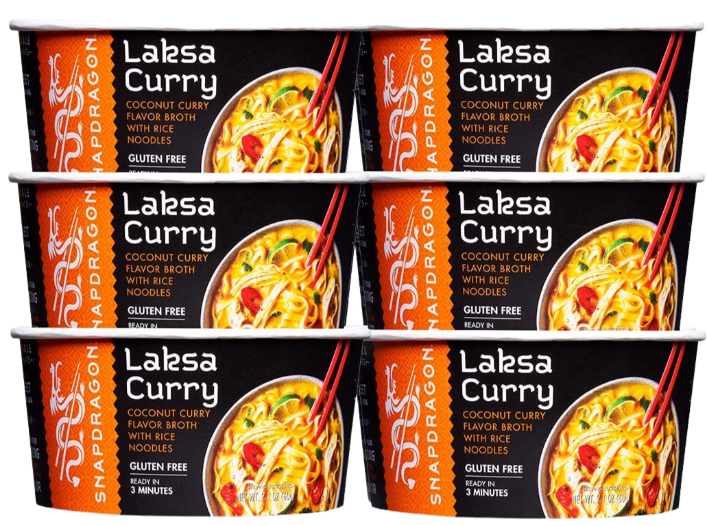 Laksa Curry with Rice Noodles (6 Pack)
