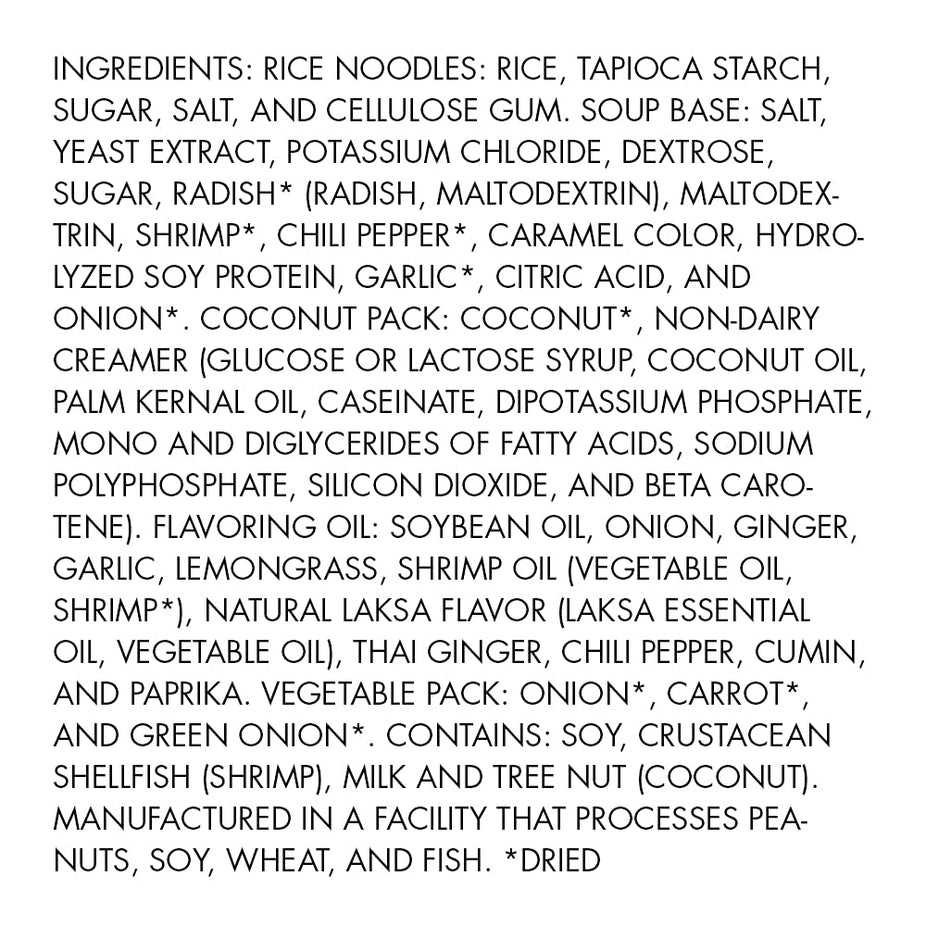 Laksa Curry with Rice Noodles (6 Pack)