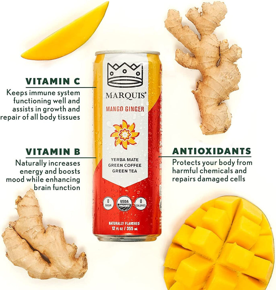 Mango Ginger Yerba Mate Green Coffee Green Tea