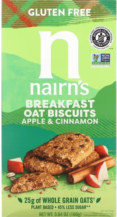 Apple And Cinnamon Breakfast Oat Biscuits