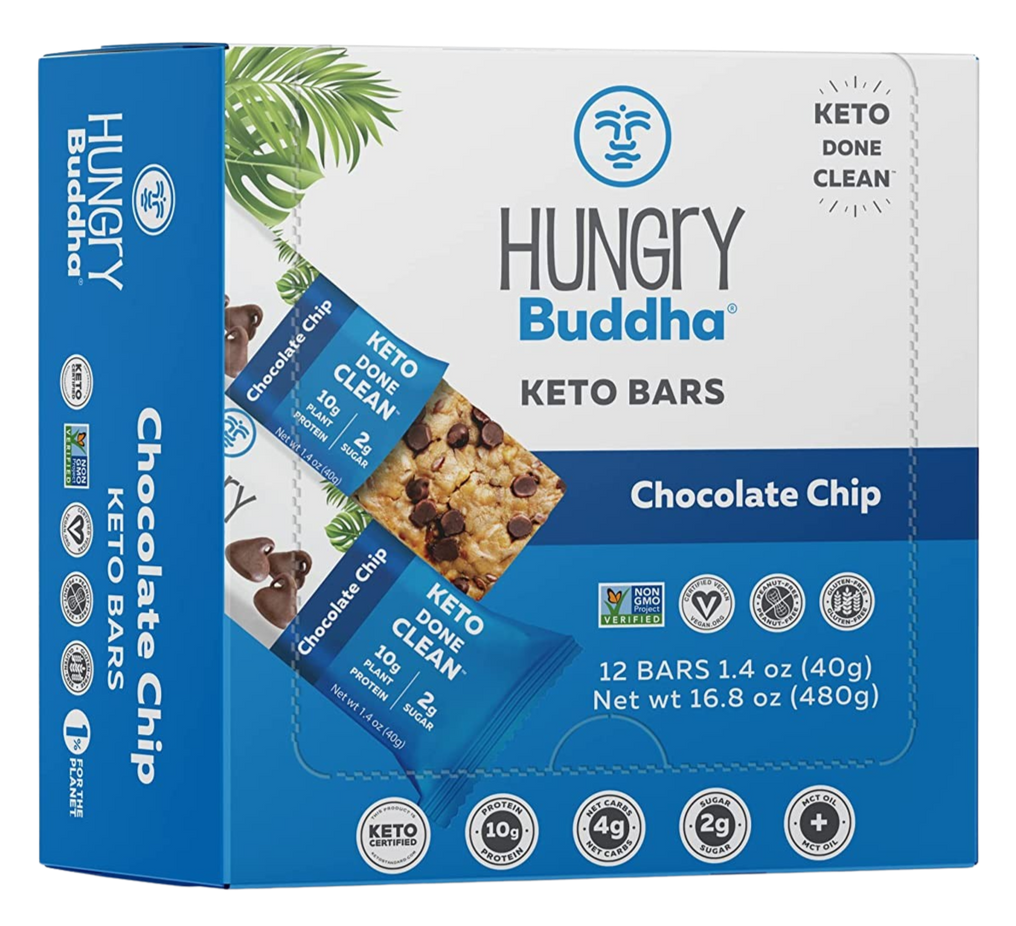 Chocolate Chip Keto Bars (12 Pack Case)