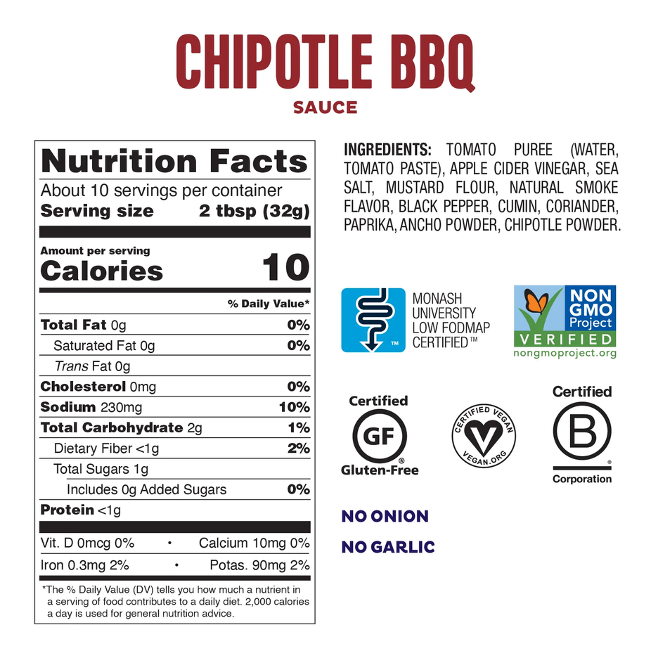 Unsweetened Chipotle Bbq Sauce