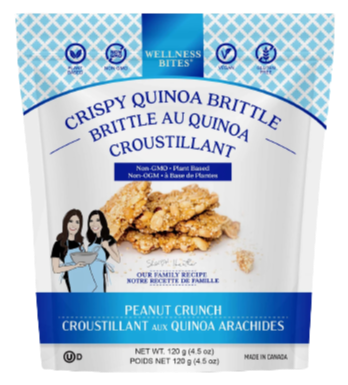 Crispy Quinoa Brittle Peanut Crunch