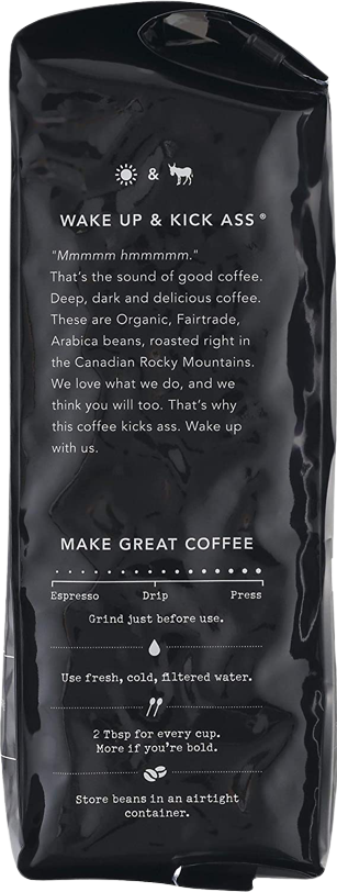 Kick Ass Dark Roast Whole Bean
