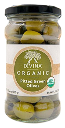 Organic Pitted Green Olives