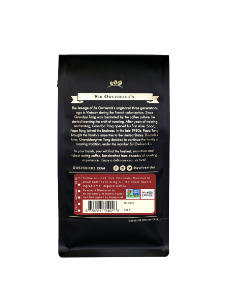 Indonesia Dark Roast Whole Bean