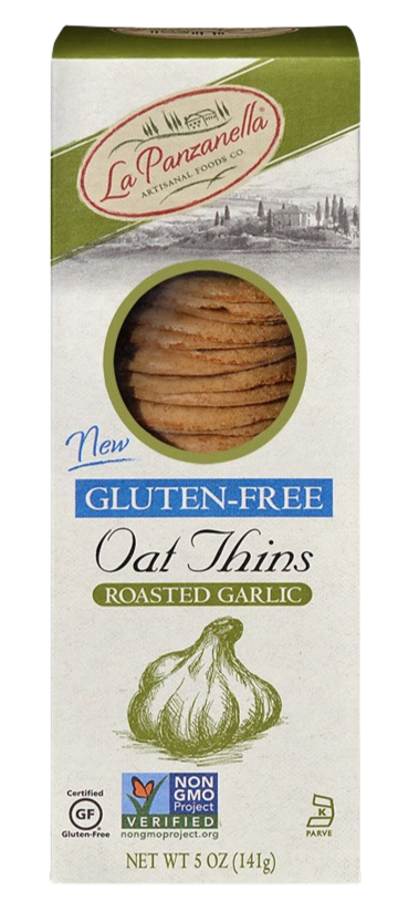 Gluten Free Oat Thins-Roasted Garlic