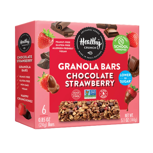 Strawberry Chocolate Granola Bars