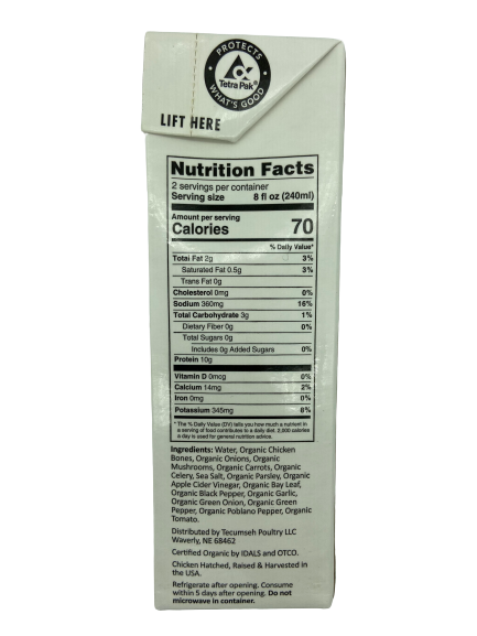 Organic Mushroom Chicken Bone Broth