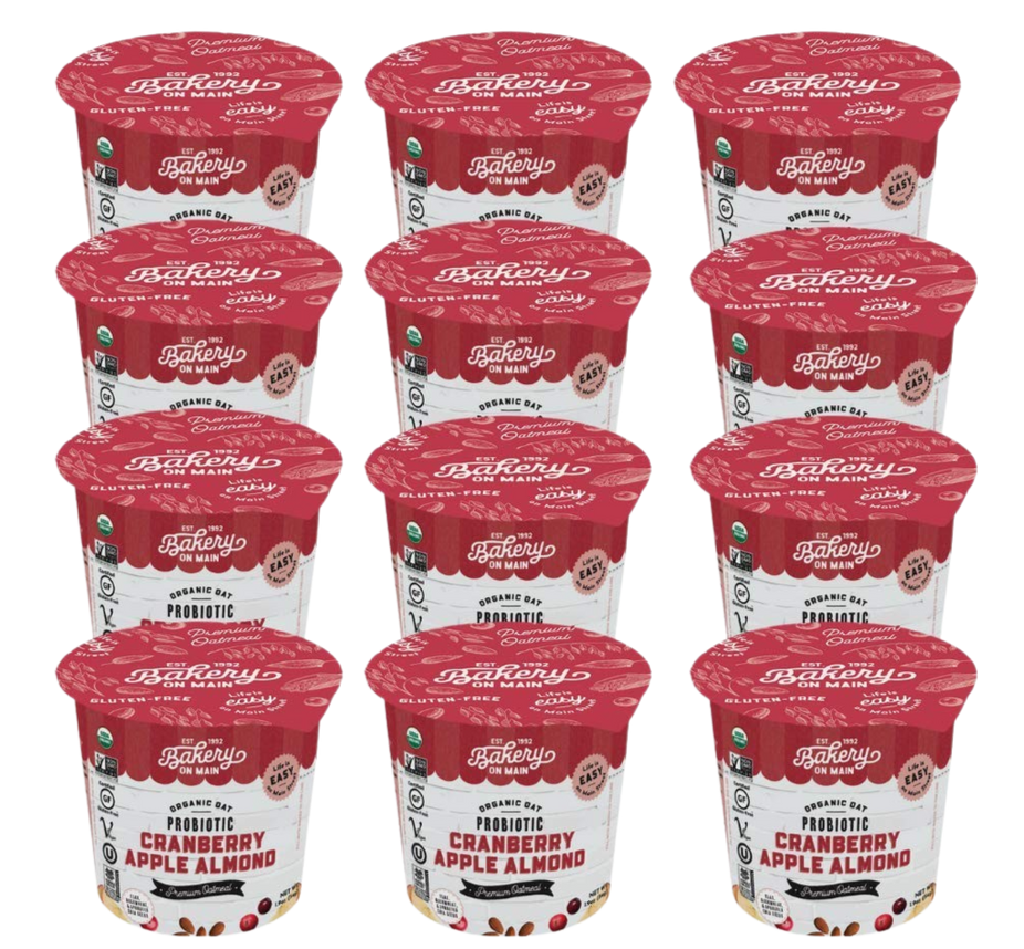 Cranberry Apple Almond Oatmeal Cup (12 Pack)