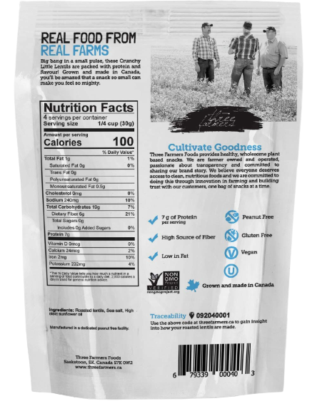 Lightly Salted Crunchy Lentils