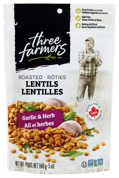 Garlic Herb Crunchy Lentils