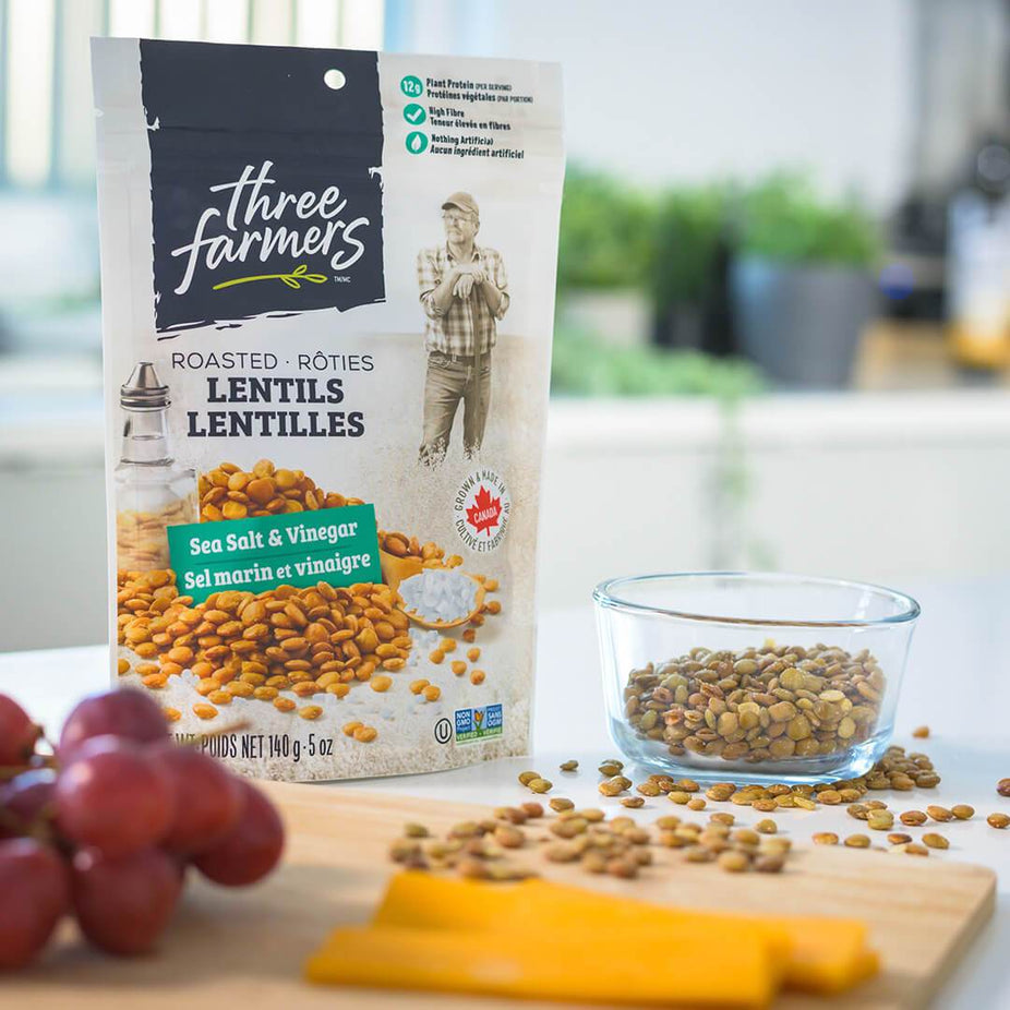 Sea Salt & Vinegar Crunchy Lentils